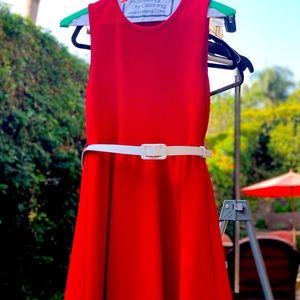 Red Sleeveless Dress, Girl’s Size 12